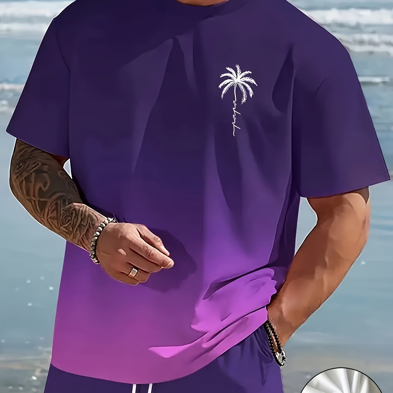Men’s 3D Print Two-Piece Set – Crewneck T-Shirt & Shorts (Summer Casual Outfit)